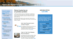 Desktop Screenshot of cleanairpiercecounty.org