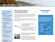 Tablet Screenshot of cleanairpiercecounty.org